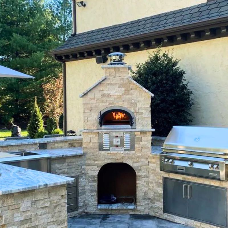 CBO-750 Gas & Wood Pizza Oven (Pre-Assembled)