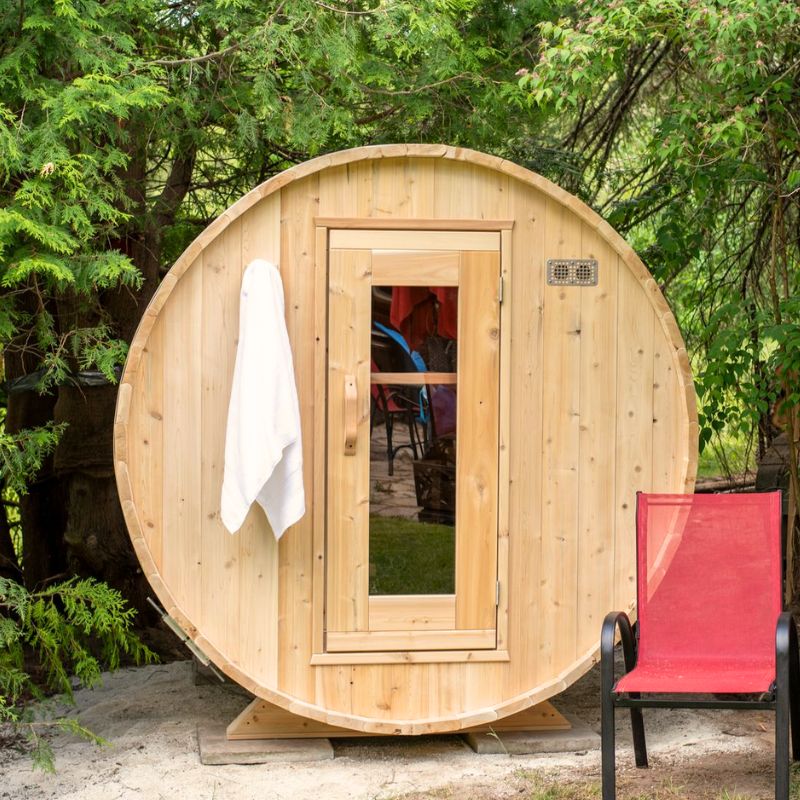 LeisureCraft Canadian Timber Harmony Barrel Sauna CTC22