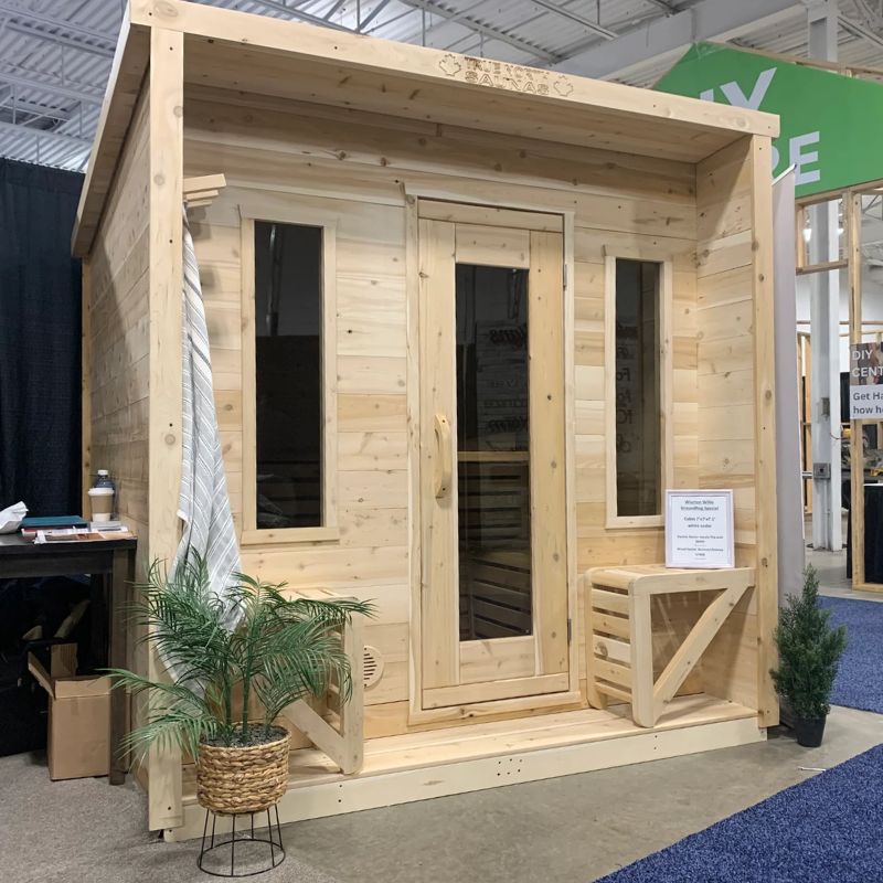 True North Cabin Outdoor Sauna With Porch