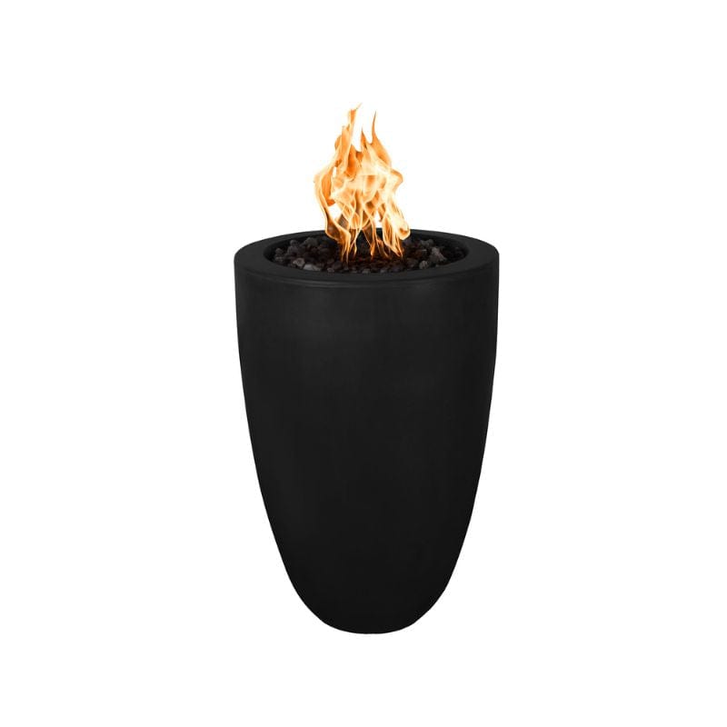 Black Castillo Concrete Fire Pillar