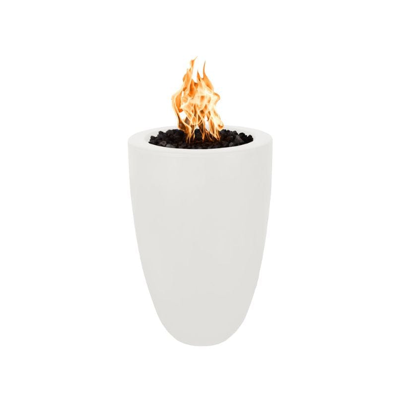 White Limestone Castillo Concrete Fire Pillar