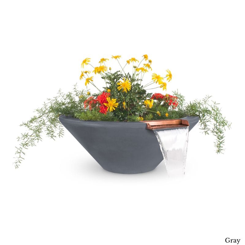 Cazo Planter and Water Bowl - Concrete