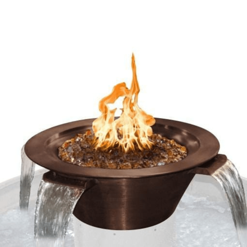 Cazo Fire & Water Bowl - Copper 4-Way Spill