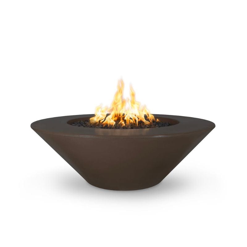 CHocolate Cazo Fire Pit Wide Ledge Concrete