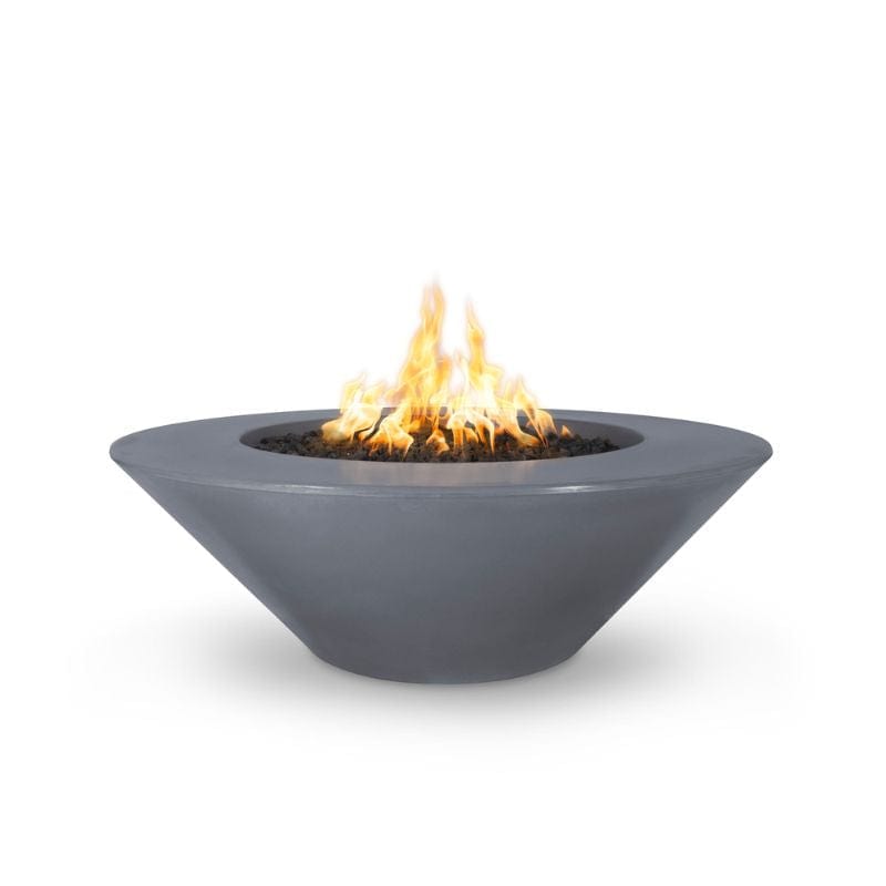 Gray Cazo Fire Pit Wide Ledge Concrete