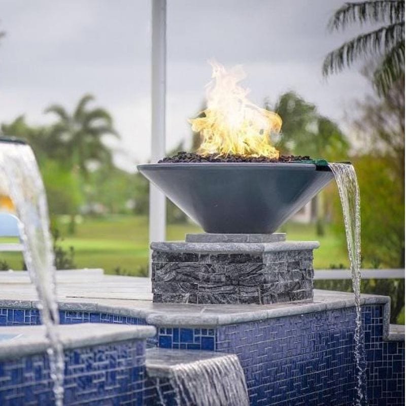 Cazo Concrete Fire &amp; Water Bowl