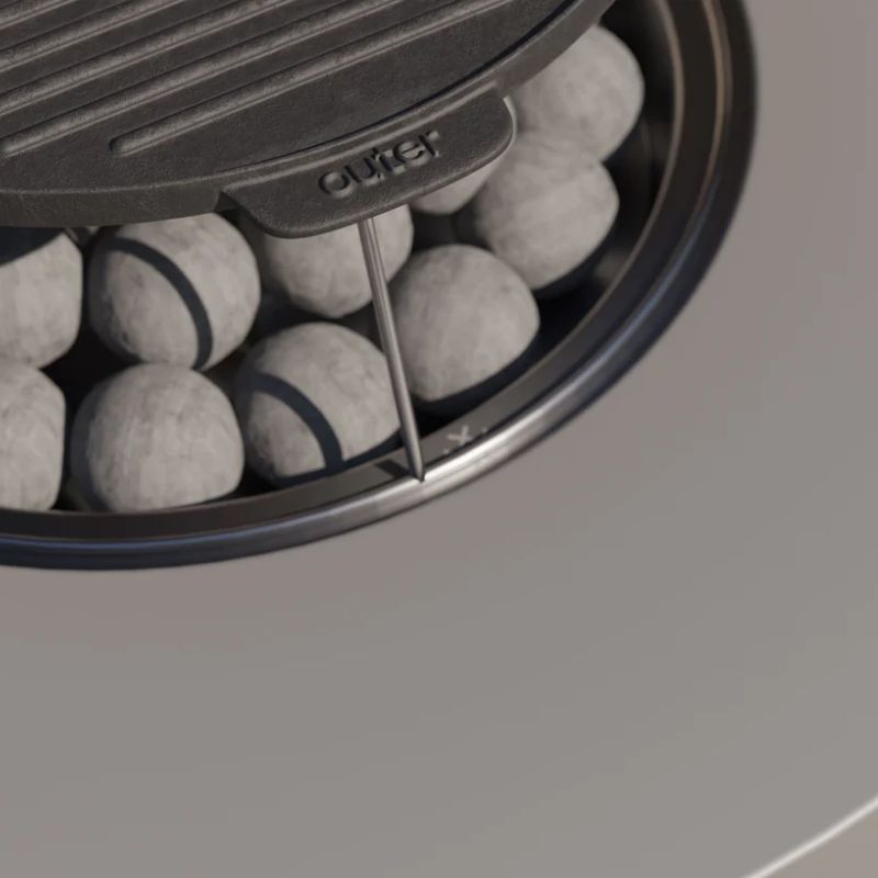 Concrete Fire Pit Table Cooking Set