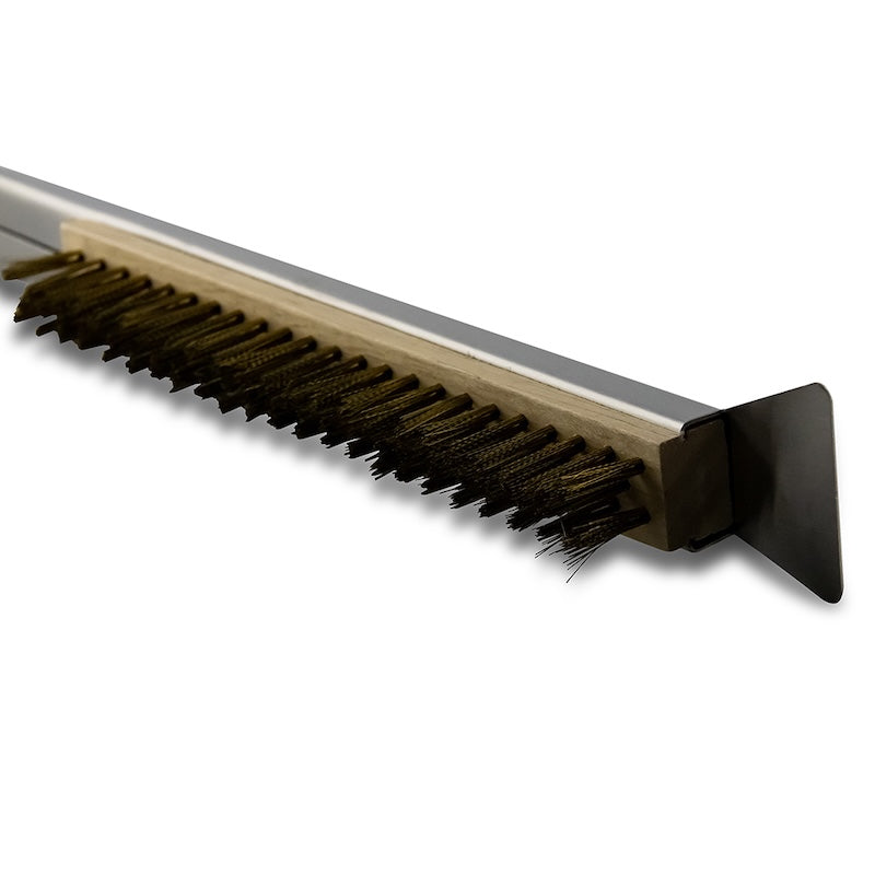 Close Up Details of the Flexible Bristles Wire Brush and the Scraper