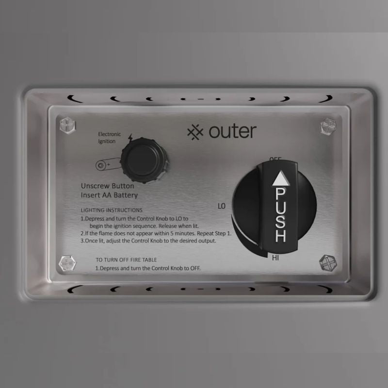 Concrete Fire Pit Table Ignition