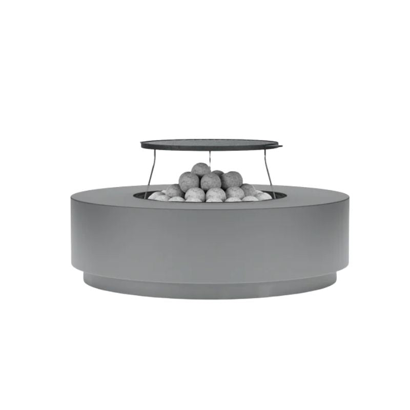Concrete Fire Pit Table Cooking Set