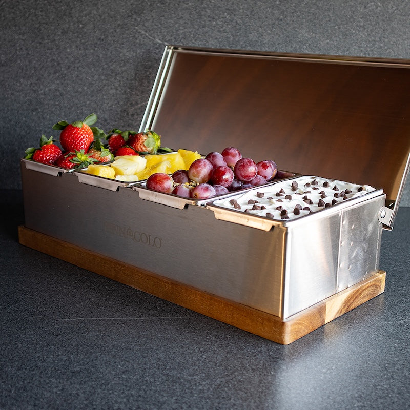 Pinnacolo 4-Compartment Condiment/Topping Carrier