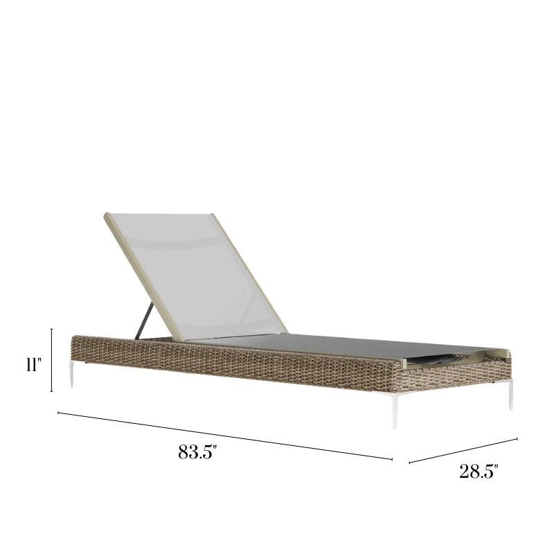 Wicker Outdoor Core Chaise Lounge