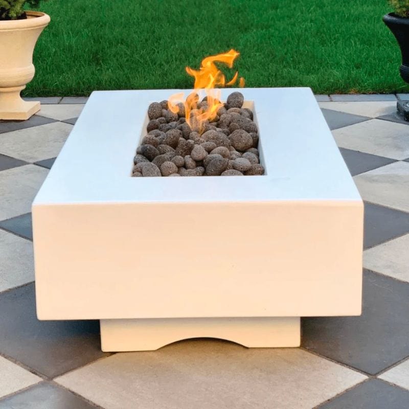 Del Mar Concrete Fire Pit in Limestone