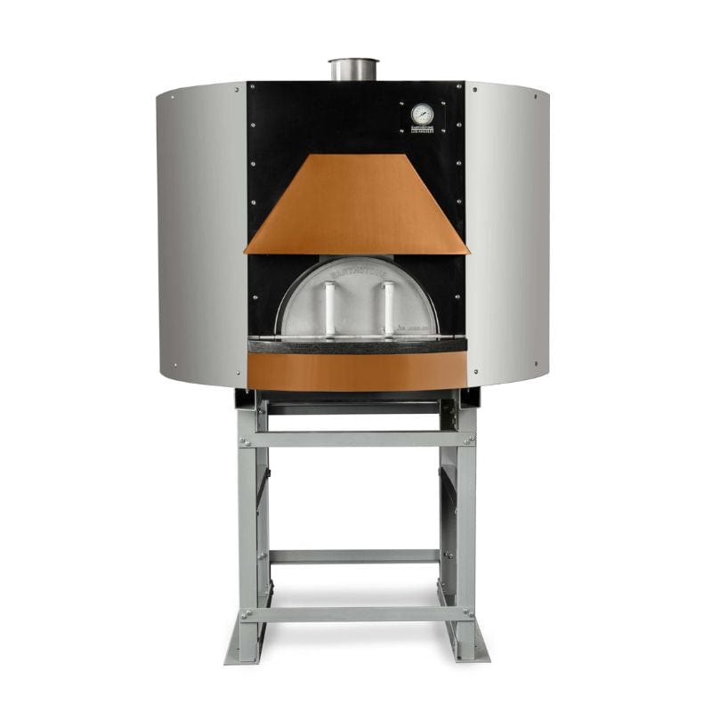Earthstone Pre-Assembled Wood Oven Model-110-PA Stainless Steel Hood/Shelf front view