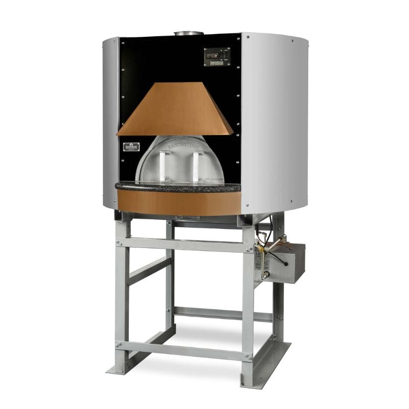 Earthstone Model-90-PAGW GAS WOOD HYBRID Copper Hood Side View