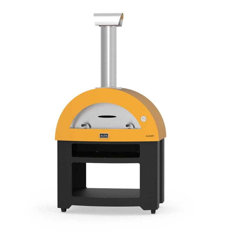 Alfa Allegro Yellow Outdoor Pizza Oven with Base