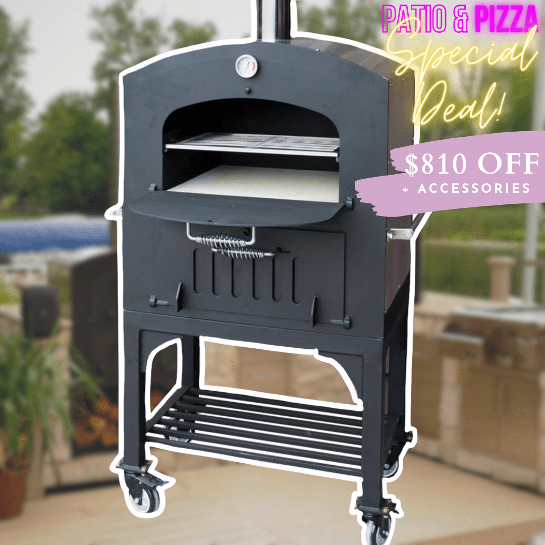 Tuscan GX-C2 Deluxe Family Pizza Oven With Cart