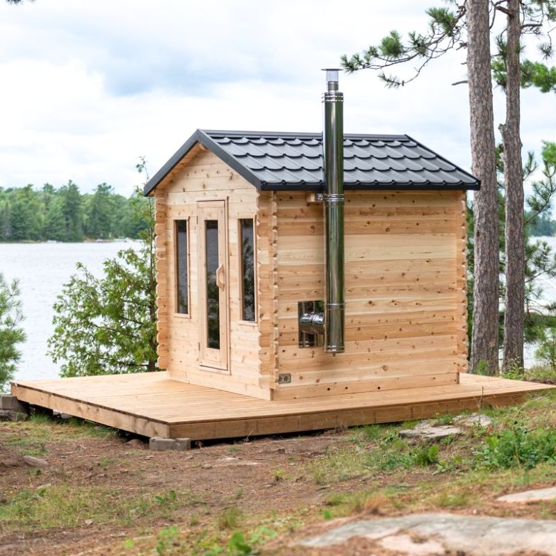 LeisureCraft Canadian Timber Georgian Cabin Sauna