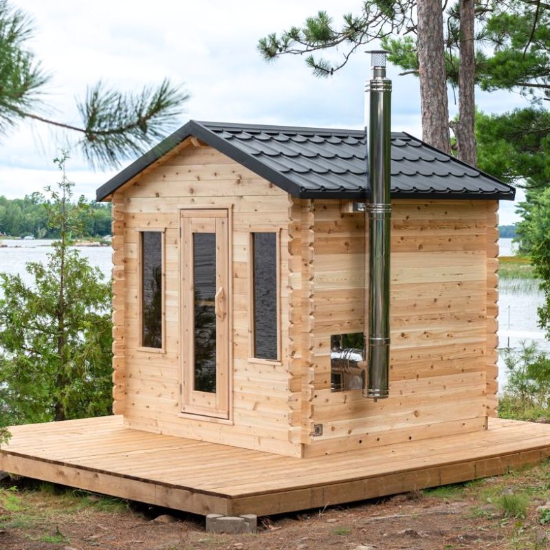 LeisureCraft Canadian Timber Georgian Cabin Sauna