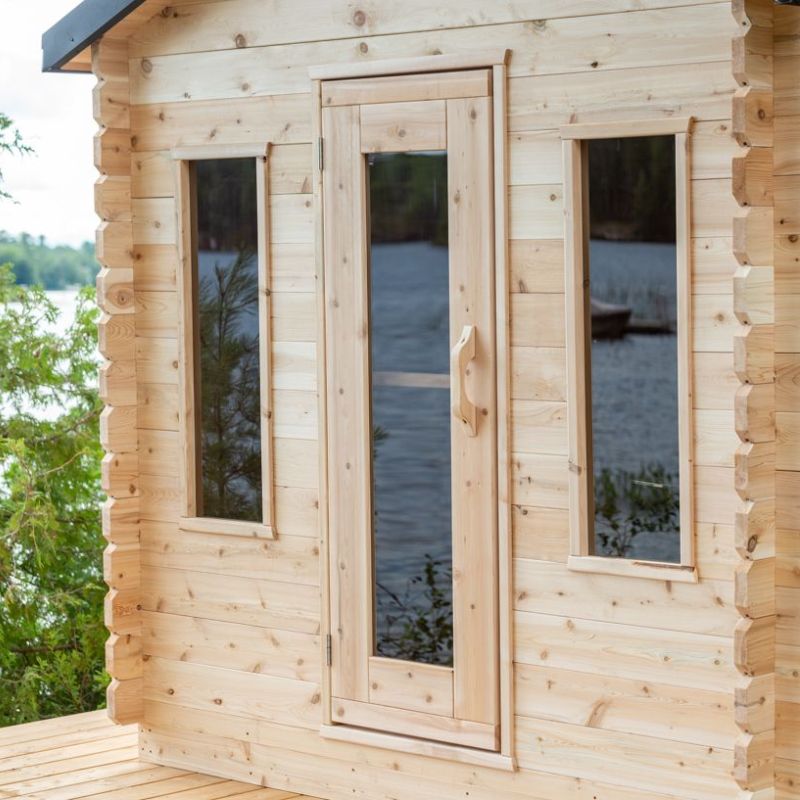 LeisureCraft Canadian Timber Georgian Cabin Sauna