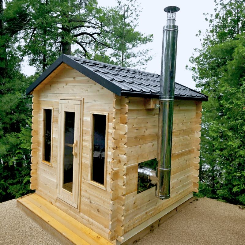 LeisureCraft Canadian Timber Georgian Cabin Sauna