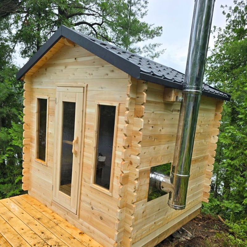 LeisureCraft Canadian Timber Georgian Cabin Sauna