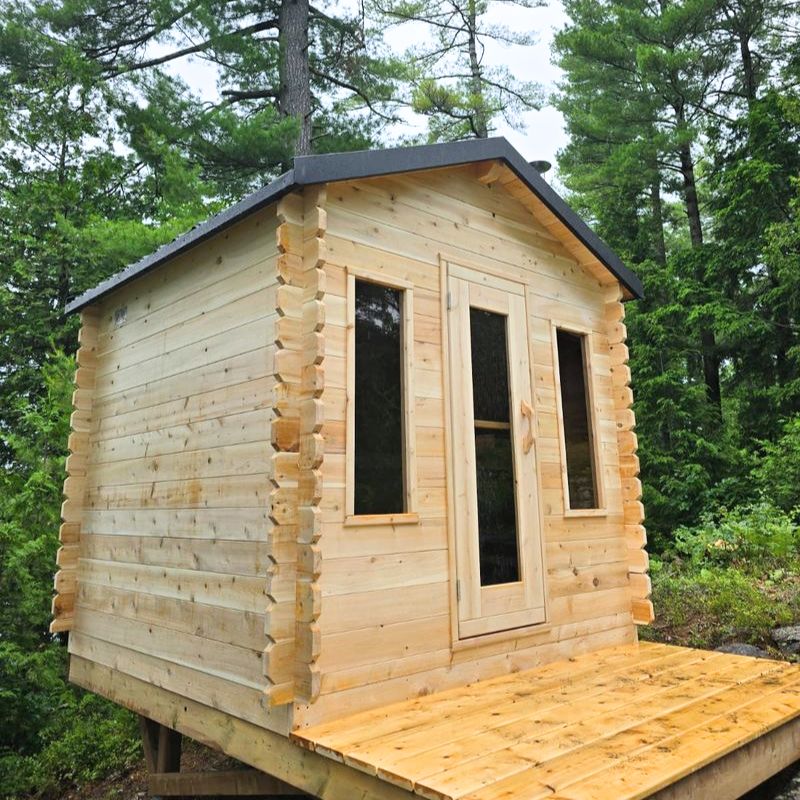 LeisureCraft Canadian Timber Georgian Cabin Sauna