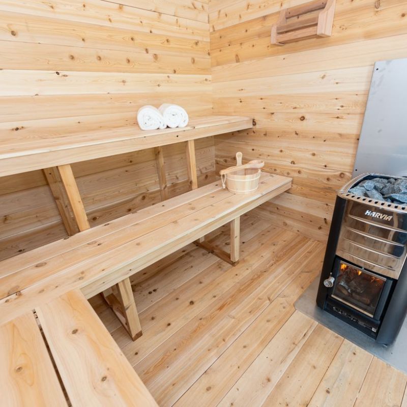 LeisureCraft Canadian Timber Georgian Cabin Sauna