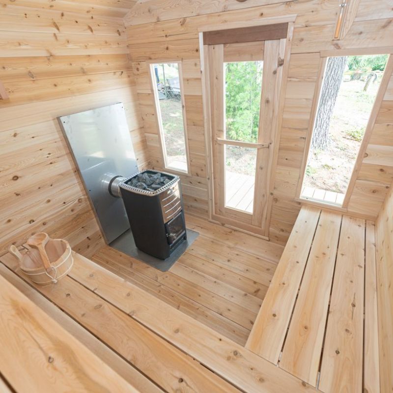 LeisureCraft Canadian Timber Georgian Cabin Sauna