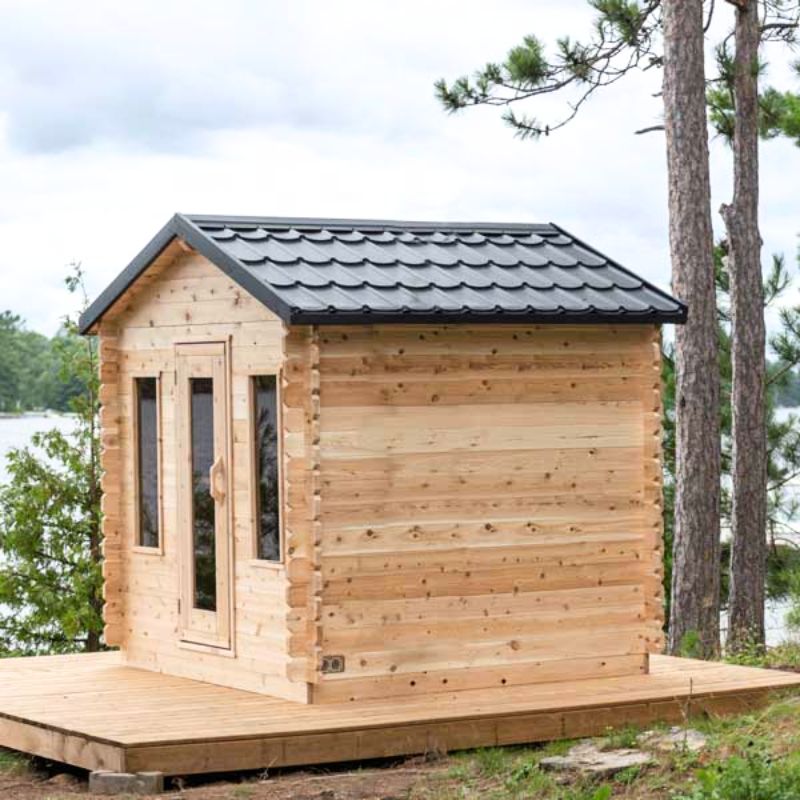 LeisureCraft Canadian Timber Georgian Cabin Sauna