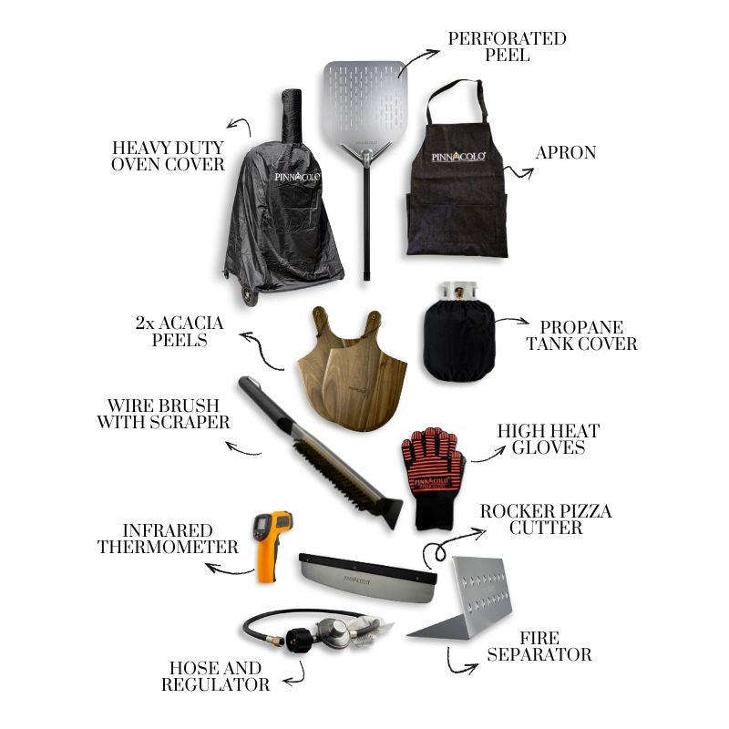 Holiday Special Pinnacolo L'Argilla Gas Pizza Oven with FREE Accessories and FREE SHIPPING