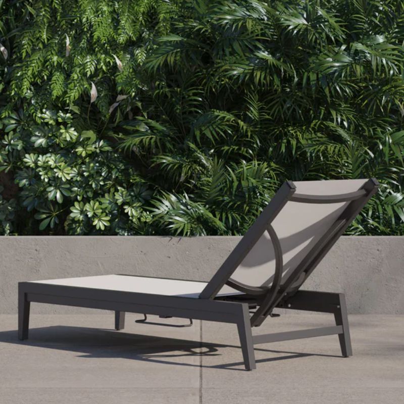 Aluminum Outdoor Infinity Chaise Lounge