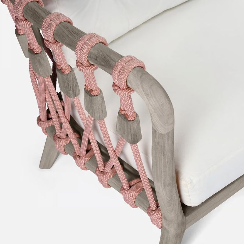 Graywashed Rustic Teak frame details
