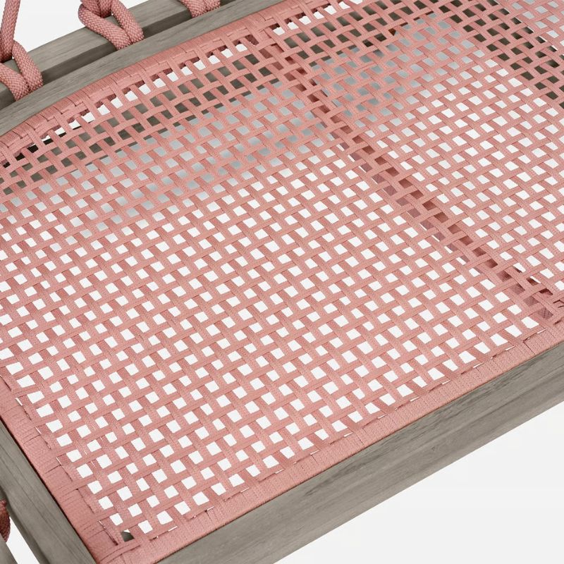 Woven details in Blush Rope on the Kingsley Sofa