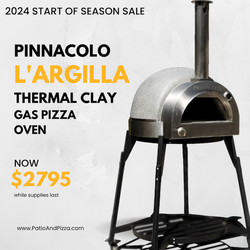 Pinnacolo L&#39;Argilla Thermal Clay Gas Pizza Oven
