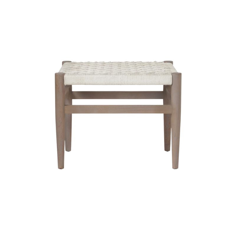 Larsson White Twisted Faux Bench