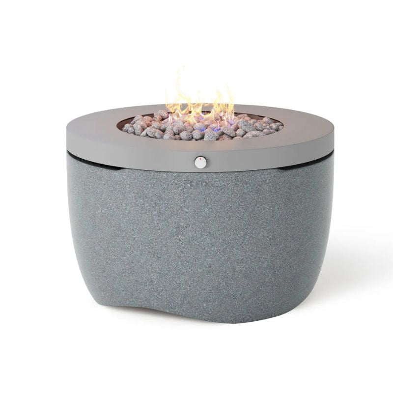 Ledge Halo Fire Pit with concealed propane storge in the color Twilight