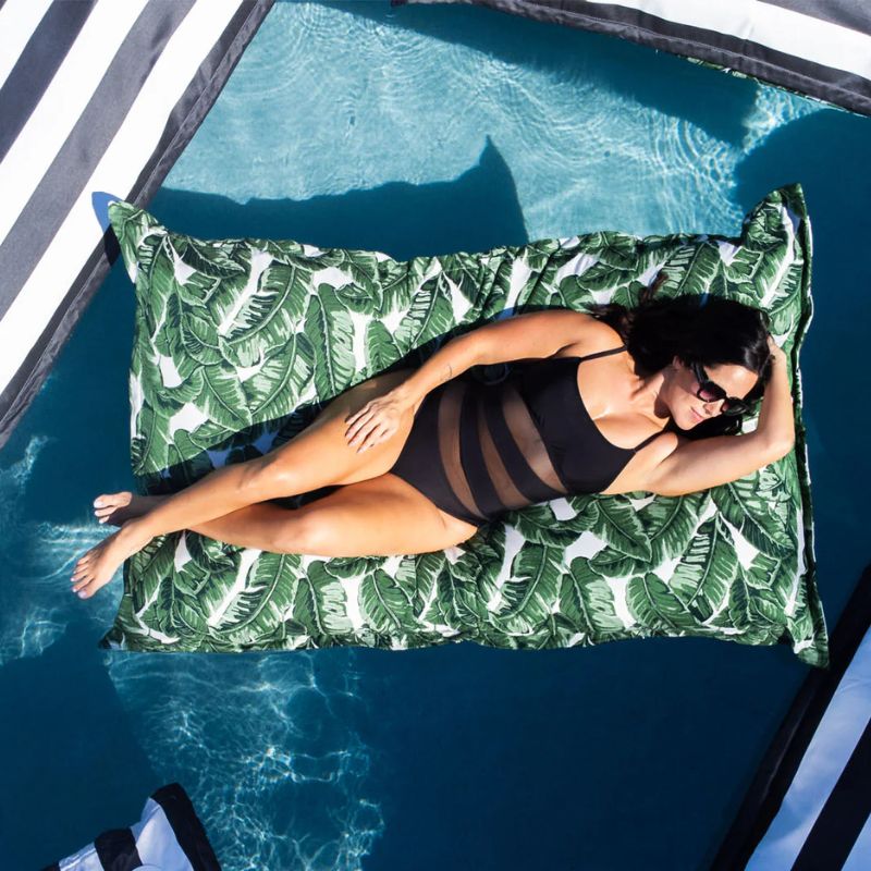 Ledge Laze Pillow luxury floating bean bag in pool