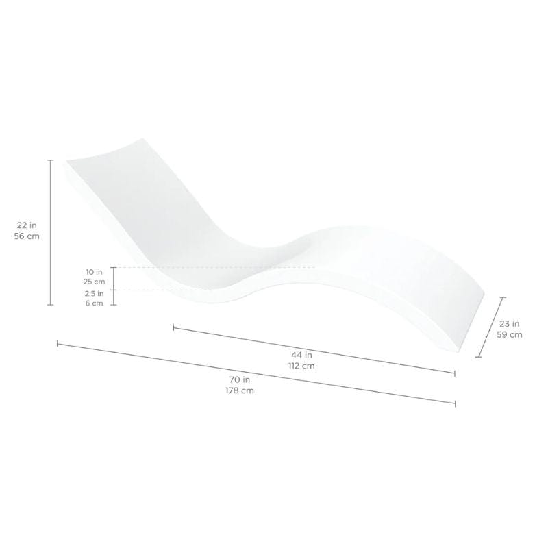 Ledge Signature Chaise Lounger Dimensions