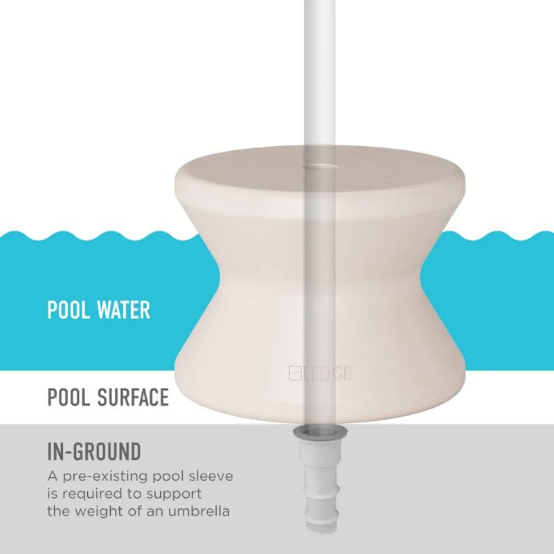 Ledge Signature Side Table Water depth