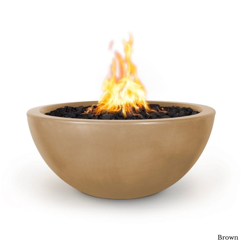 Luna Concrete Fire Pit Brown