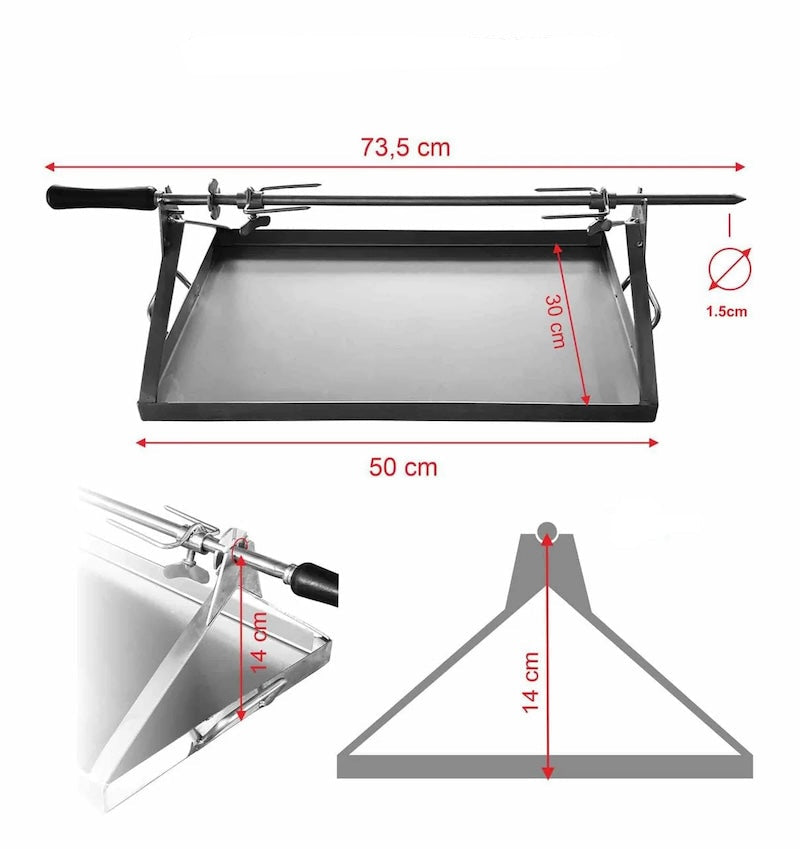 Authentic Pizza Ovens Spit/Rotisserie for Maximus ARENA