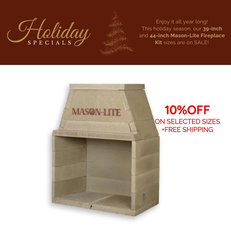 Mason-Lite Wood Burning Fireplace
