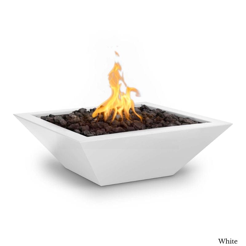 Maya Fire Bowl - Powder Coated White