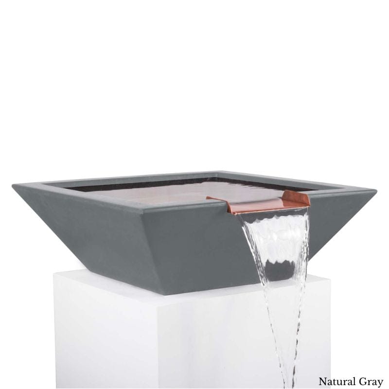 Maya Water Bowl - Concrete Natural Gray