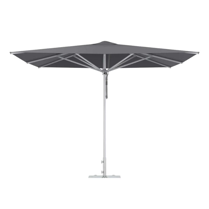OUTER Umbrella Square Gray | Outdoor Umbrella with Steel Base