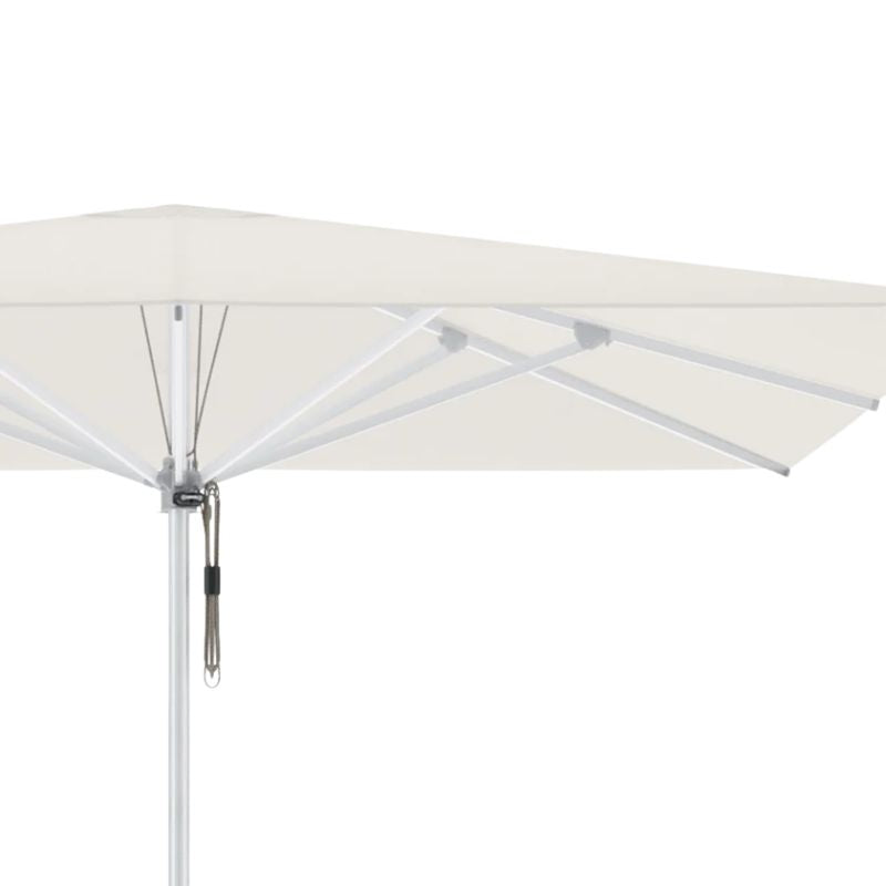 OUTER Umbrella Square White Details | Marine Grade Aluminum Outdoor Umbrella