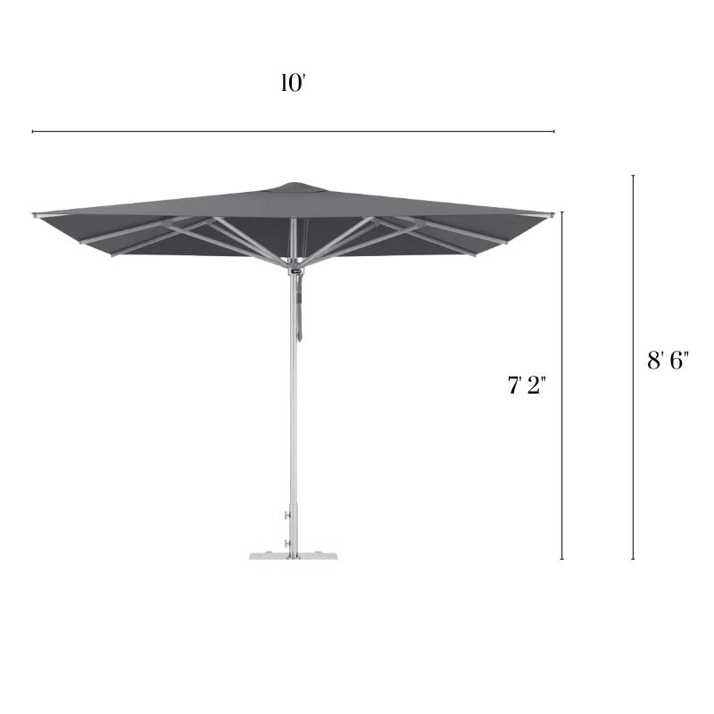 OUTER Umbrella Square Product Dimensions