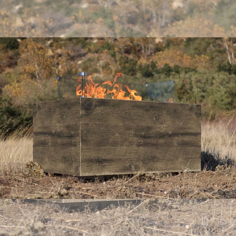 Catalina Wood Grain Fire Pit