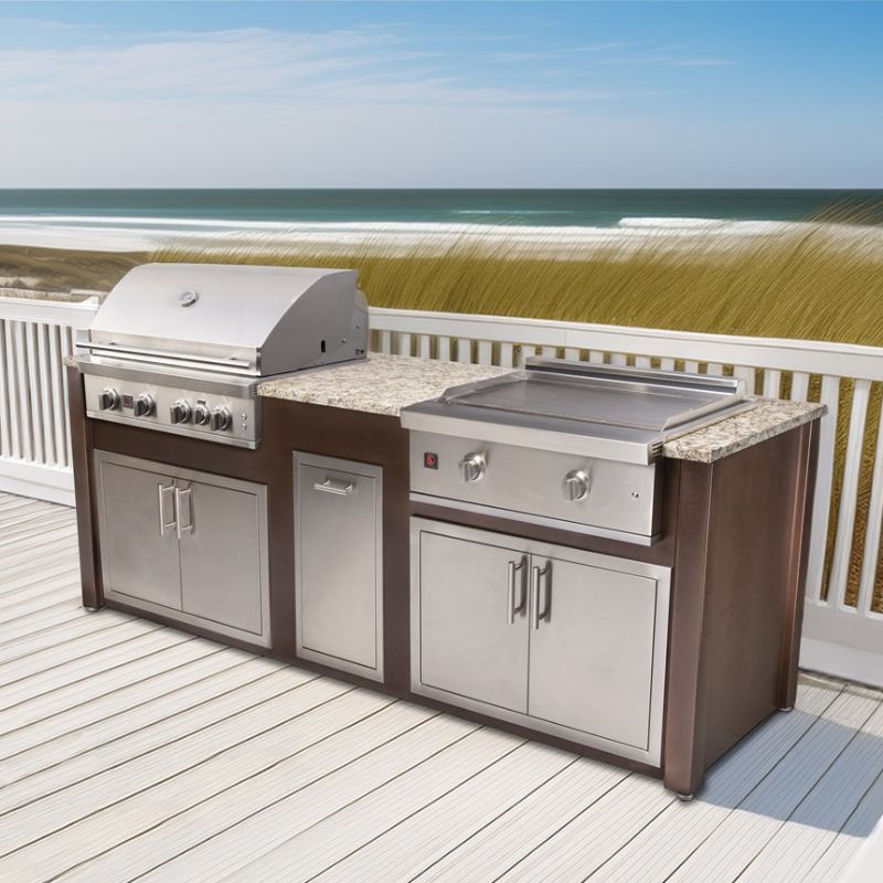 8-ft Outdoor Kitchen Island